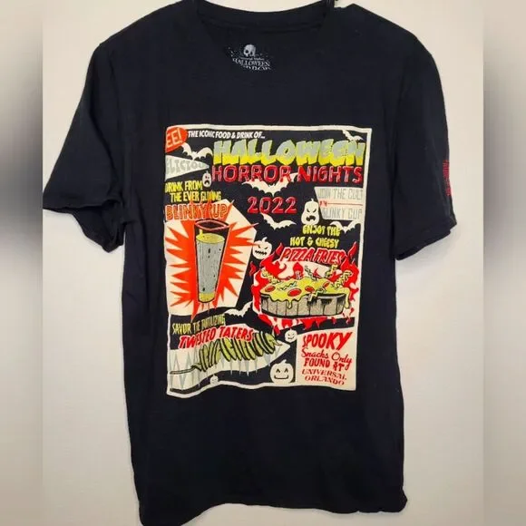 Halloween Horror Nights Universal Studios 2022 Spooky Snack Shirt Size M - Picture 1 of 4